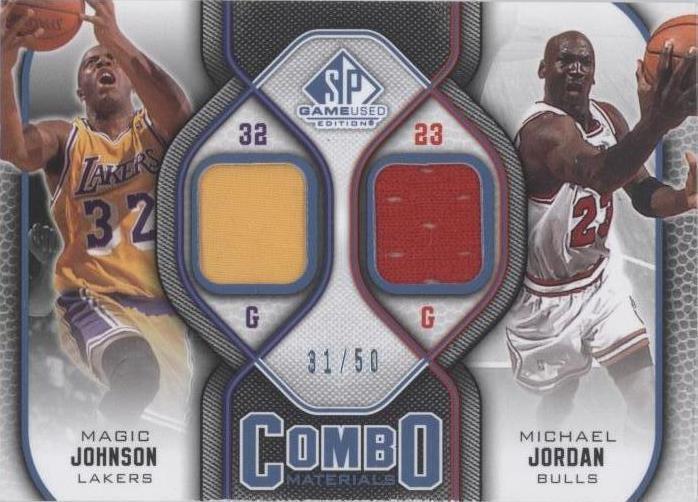 2009-10 SP Game Used - Combo Materials Michael Jordan, Magic 