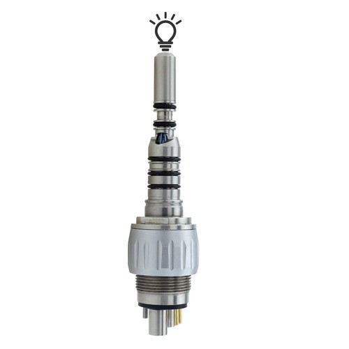 BEING Dental Alta Velocidad Pieza de Mano 302PBQ-K Ti Turbina Ti-Coated Acoplador LED - Imagen 63 de 80