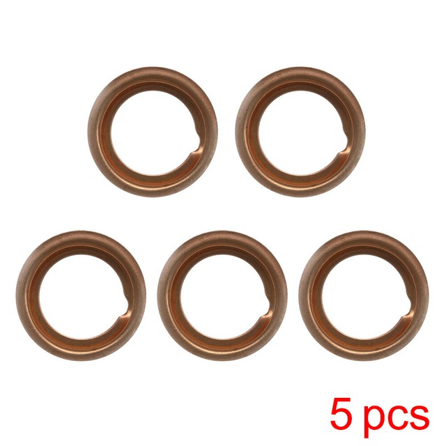 5x Copper Oil Drain Plugs Crush Washers Gasket OE1102601M02 For Nissan