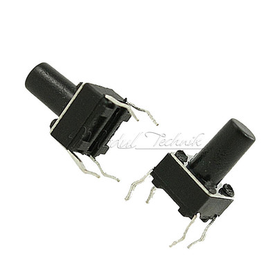 100Pcs 6X6X9mm Tactile Push Button  4-pin DIP-4 Switch Tact Switch