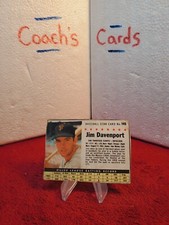 1961 Post MLB Jim Davenport #149 San Francisco Giants