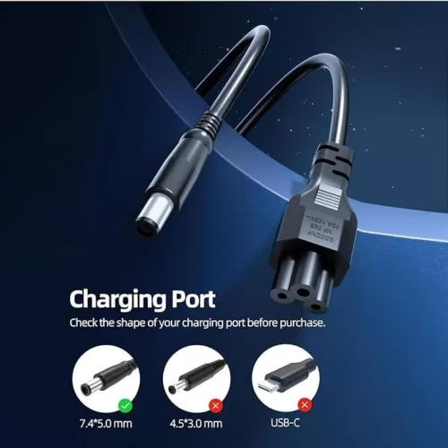 19.5V 3.34a AC Adapter Charger for Dell Vostro 2420 2520 3360 3560 Power Cord - Picture 3 of 5