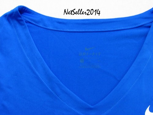 SZ MEDIUM UNIQUE🆕 Nike Women's Dri-Fit Training Top Long Sleeve Blue 864776-435 - Picture 5 of 12