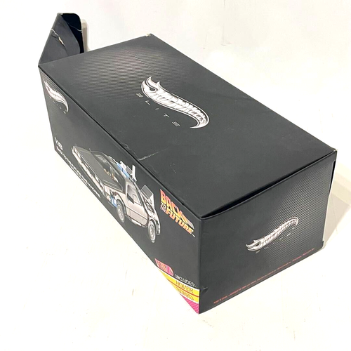 Hot Wheels 1/18 Super Elite Back To The Future Time Machine Japan Free Shipping - Picture 9 of 9