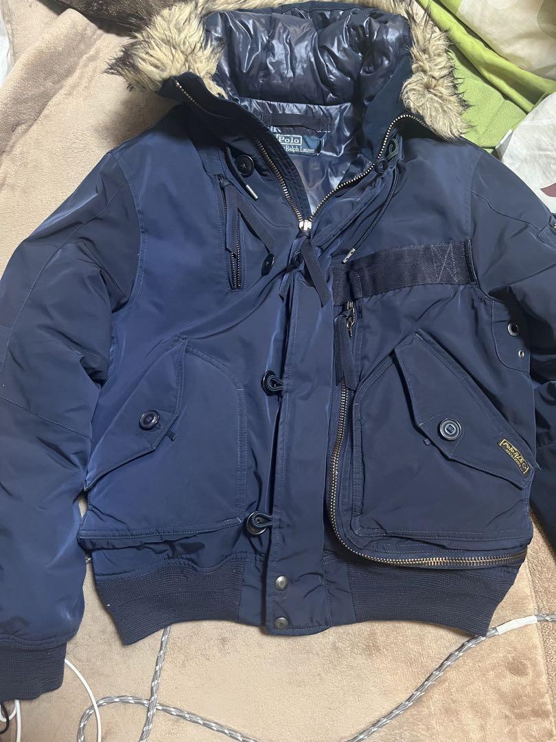 ジャケット・アウター 90s Ralph Lauren Black Watch Down Jacket Vintage 90s Black Ralph Lauren Down Puffer Jacket - Medium