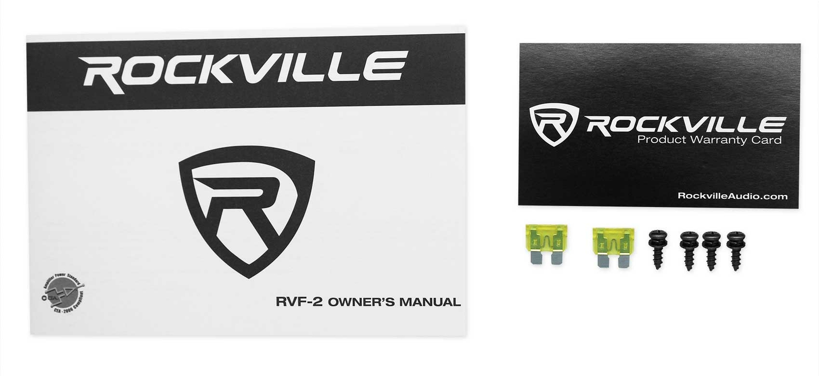 Rockville RVF-2 1200 Вт Пиковый 300 Вт CEA RMS 4-канальный автомобильный усилитель Комплект проводов усилителя