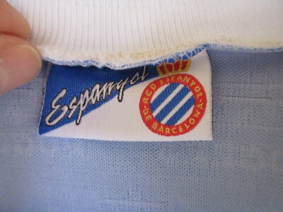Maillot Vintage Espanyol Barcelone Années 90 - Roger's - Domicile Bleu - Taille XL