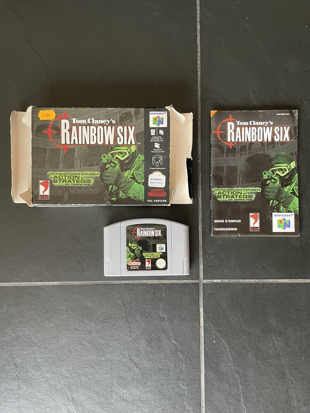 Tom Clancy’s Rainbow Six Nintendo 64 N64 PAL complet CIB Français EUR
