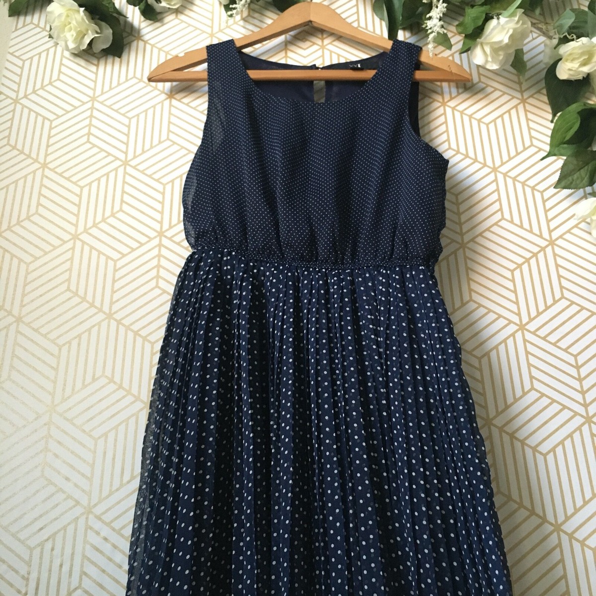 blue polka dot dress forever 21 Strapless Polka Dot Mini Dress main image 0