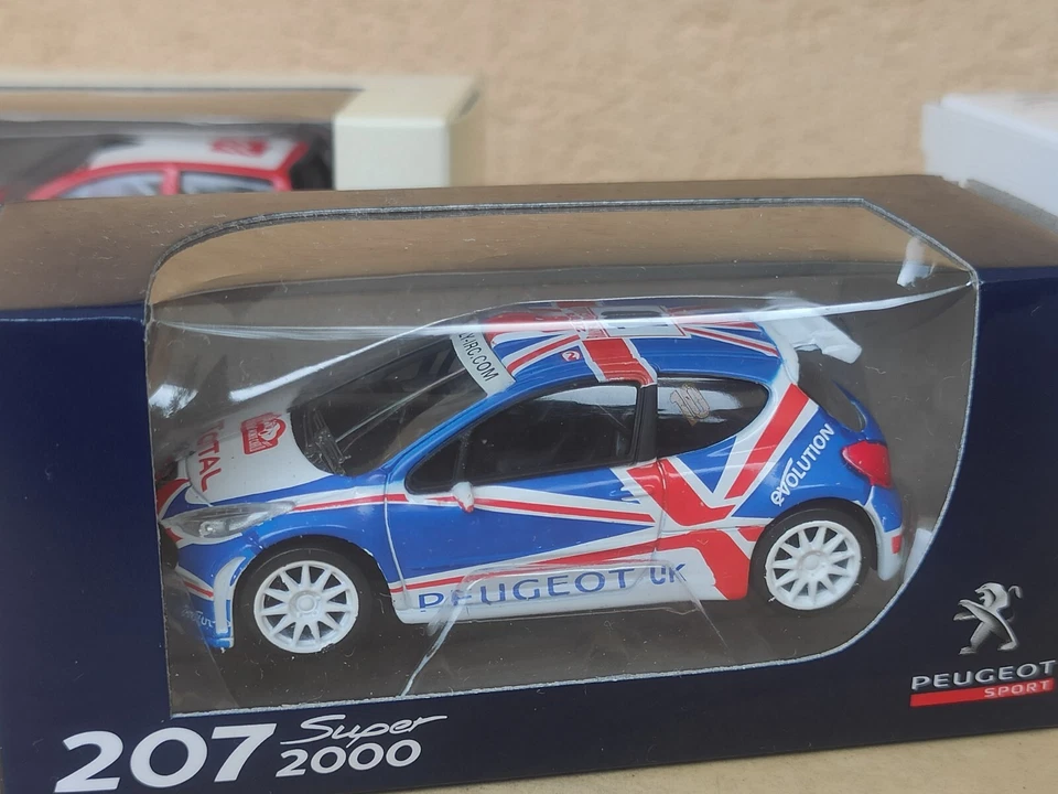Lotto Peugeot 207 S2000,Citroen C2 S1600,Citroen DS3 R3 1/64 Norev Die Cast - Immagine 3 di 4