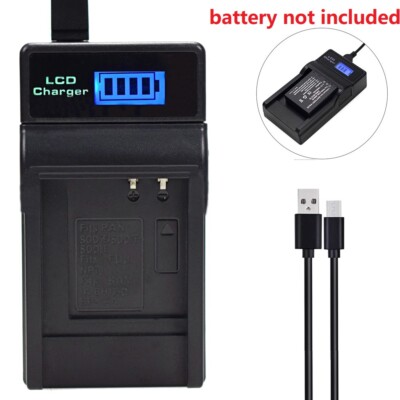 USB BATTERY charger FOR PANASONIC LUMIX DMC-FX33 FX35 FX37 FX55