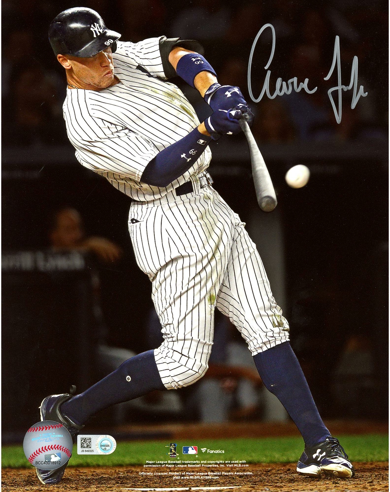 Aaron Judge New Portland Mall York Yankees Signed 8" 10
