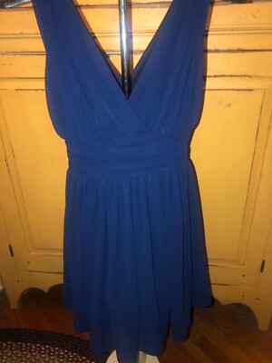 XS Charlotte Russe mini formal flowy navy dress. So cute | eBay XS Charlotte Russe mini formal flowy navy dress. So cute | eBay