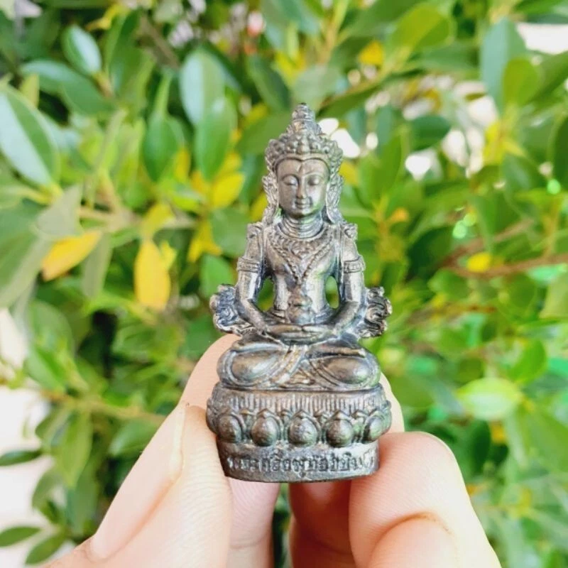 Juego de 2 estatua Phra Kring Buda Jayanti amuleto tailandés celebra 2600 años Foto 2 de 4