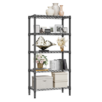 5 Tier Adjustable Steel Shelves Laundry Garage Racks 13.8'' D x 29.5'' W x 59.5'' H