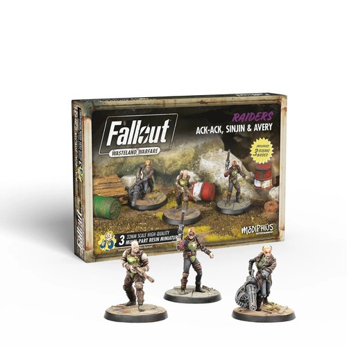 Fallout: Wasteland Warfare Raiders Ack-Ack, Sinjin & Avery Box Miniatures - New - 第 1/1 張圖片