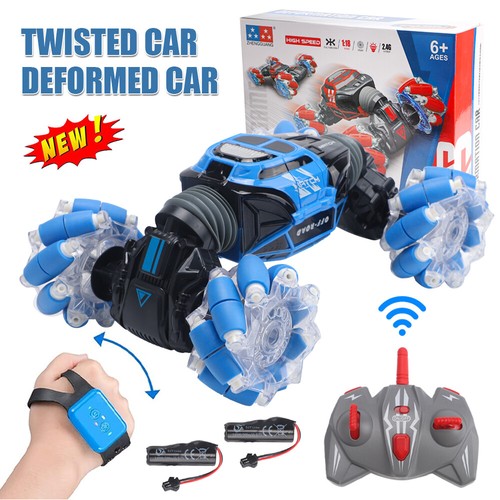 Kids Stunt Car 360° Hand Gesture Sensing RC 4WD Remote Control Off Road Toy Gift