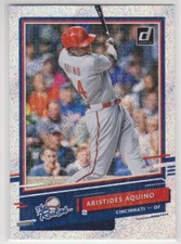 ARISTIDES AQUINO 2020 DONRUSS THE ROOKIES RAPTURE ROOKIE REDS V1
