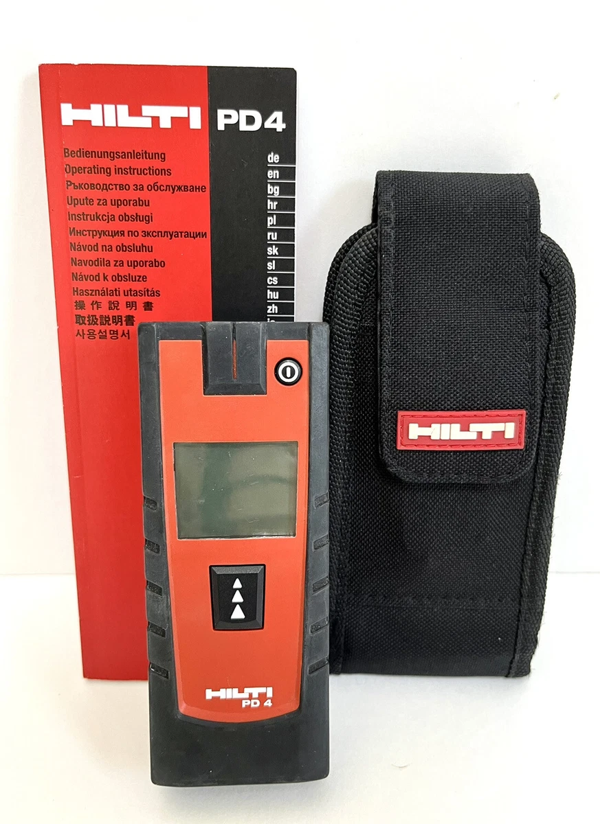 HILTI PD 4 Laser Distance Measure Electronic Range Finder w Case Manual PD4