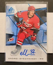 Andrei Svechnikov Auto Sp Game Used 2021-22