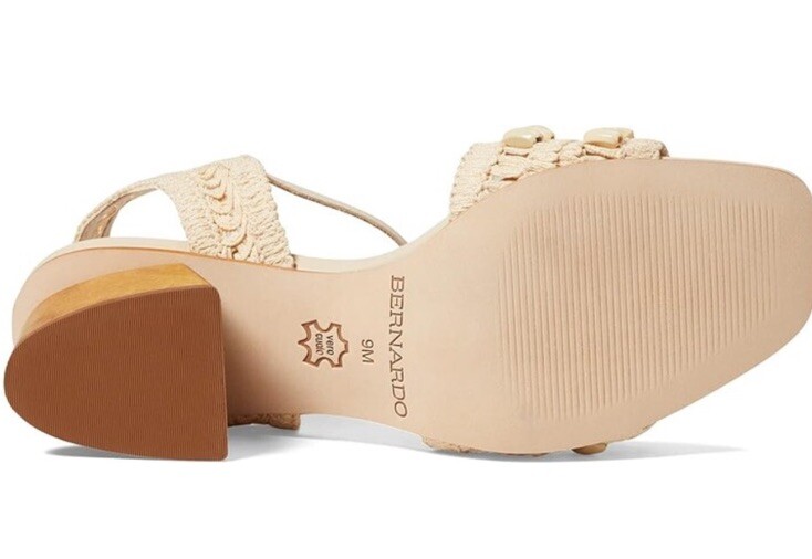 Bernardo Belize CREAM  Crochet Heel Sandal Sz 6.5 M  SOLD OUT. image 3