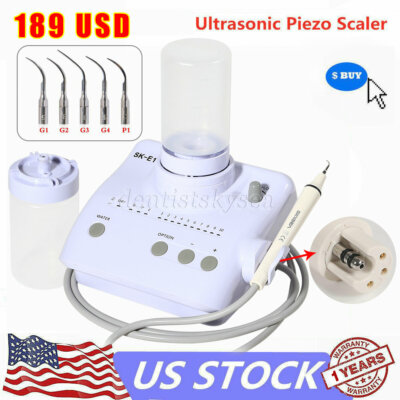 Dental Ultrasonic Scaler Fit for EMS Handpiece tips + Auto Water Bottles NEW