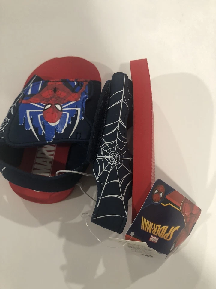Little BOYS MARVEL SPIDER-MAN SANDAL SHOES sizes S,M,L - Image 2 of 4