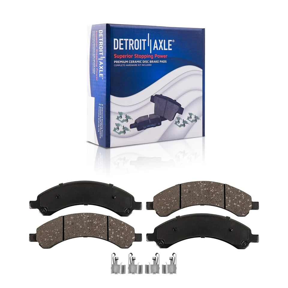 Front and Rear Ceramic Brake Pads for 2003 - 2008 Chevy GMC Savana Express 3500 - Image 4 of 4