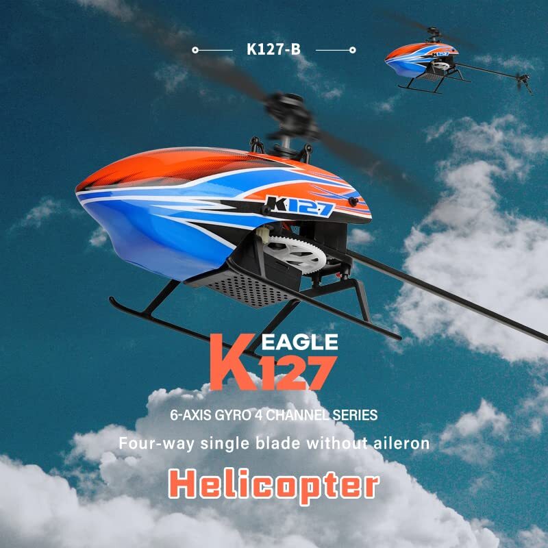 LEOSO WLtoys XK K127 RC Helicopter Remote Control Helicopter Altitude