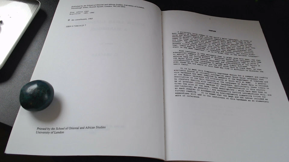 South Asian Languages: A Handbook edited by C. Shackle 1995 second edition  - Image 2 of 4