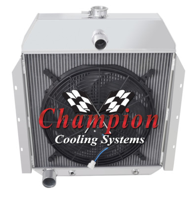 3 Row Eagle Champion Radiator W/ 16'' Fan for 1941 - 1949 International #CC8960