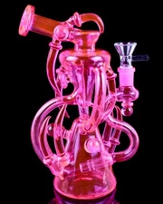 Cute Bong Glass Water Pipe Octopus Bong Vortex Bong Pink Bong Girly Bong *USA*