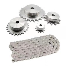 304 SS Roller Chain Drive Sprocket 3/8" 06B 10T - 30T Pitch 9.252mm Rough Bore