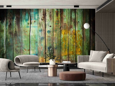 3D Abstract Color Wood Texture Self-adhesive Removable Wallpaper Murals Wall 72