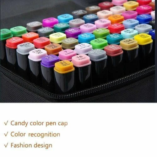 60 Color Marker Copic Pen Dual Headed Graphic Artist Sketch TOUCH Markers Set - Picture 7 of 16