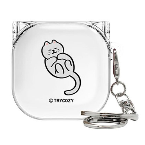 Cutie Cat Clear Hard Casefor Samsung Galaxy Buds2 Pro/ Buds2/ Buds Pro / Live - 第 17/18 張圖片