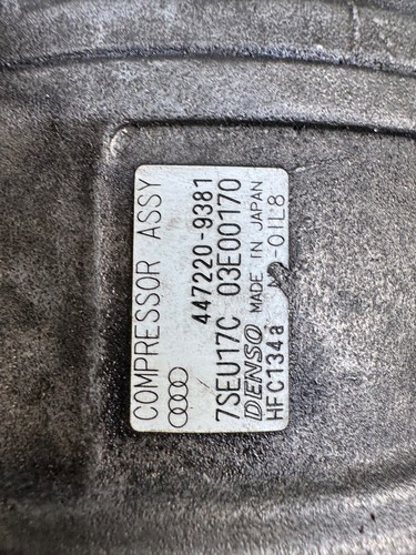 Audi Klimakompressor 8E0260805AA Denso S4 A6 RS4 – 4.2 V8 BNS, BAT, BBK