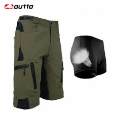 Herren Baggy MTB Shorts Radsport Kurze Hose Ausgebeult und Fahrradunterwäsche