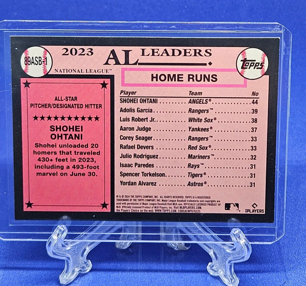 2024 Topps Series 2 Shohei Ohtani Dodgers All-Star National