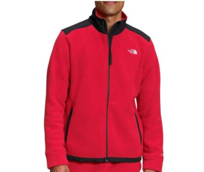 The North Face men's Alpine Polartec full Zip Fleece Jacket - size XXL - Red