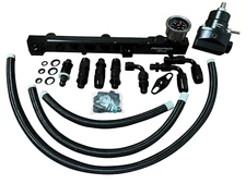 H Series Fuel Pressure Regulator Gauge Rail Line Honda Prelude H22 H23 F22 FPR