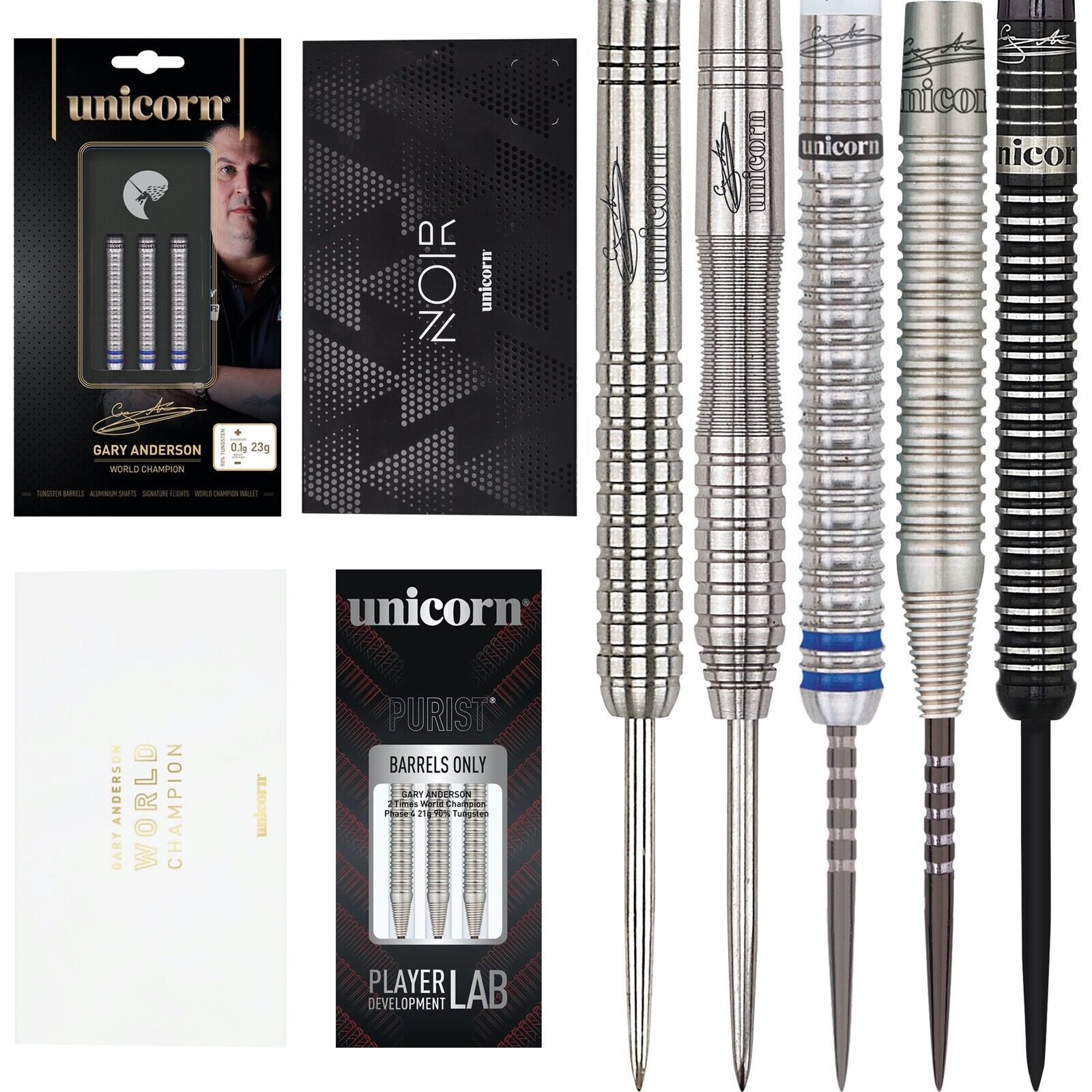 Unicorn Gary Anderson Darts 21g 22g 23g 24g 25g 26g 27g grams