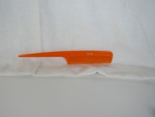 GOODY 1980s Vintage ORANGE Comb  ~ Unbreakable Rat Tail Teasing Hair Retro 8"