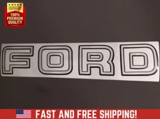 TAILGATE DECAL fits 1992-1996 OBS Ford F150. F250, F350 Silver/Black TOP QUALITY