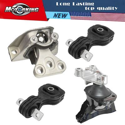 MotorKing For Engine & Trans. Mount Set 4PCS 2006-2011 Honda Civic 1.8L Auto