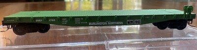 #ad #ad Micro Trains N Scale #45200 50’ Flat Car Fishbelly Side Burlington Northern NY $19.99