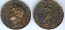 Médaille de table - LOUIS PHILIPPE Ier 12/1832 prise de la citadelle d'Anvers