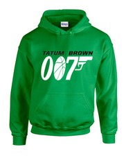 Jayson Tatum Jaylen Brown Boston Celtics "007' Jersey Hooded SWEATSHIRT
