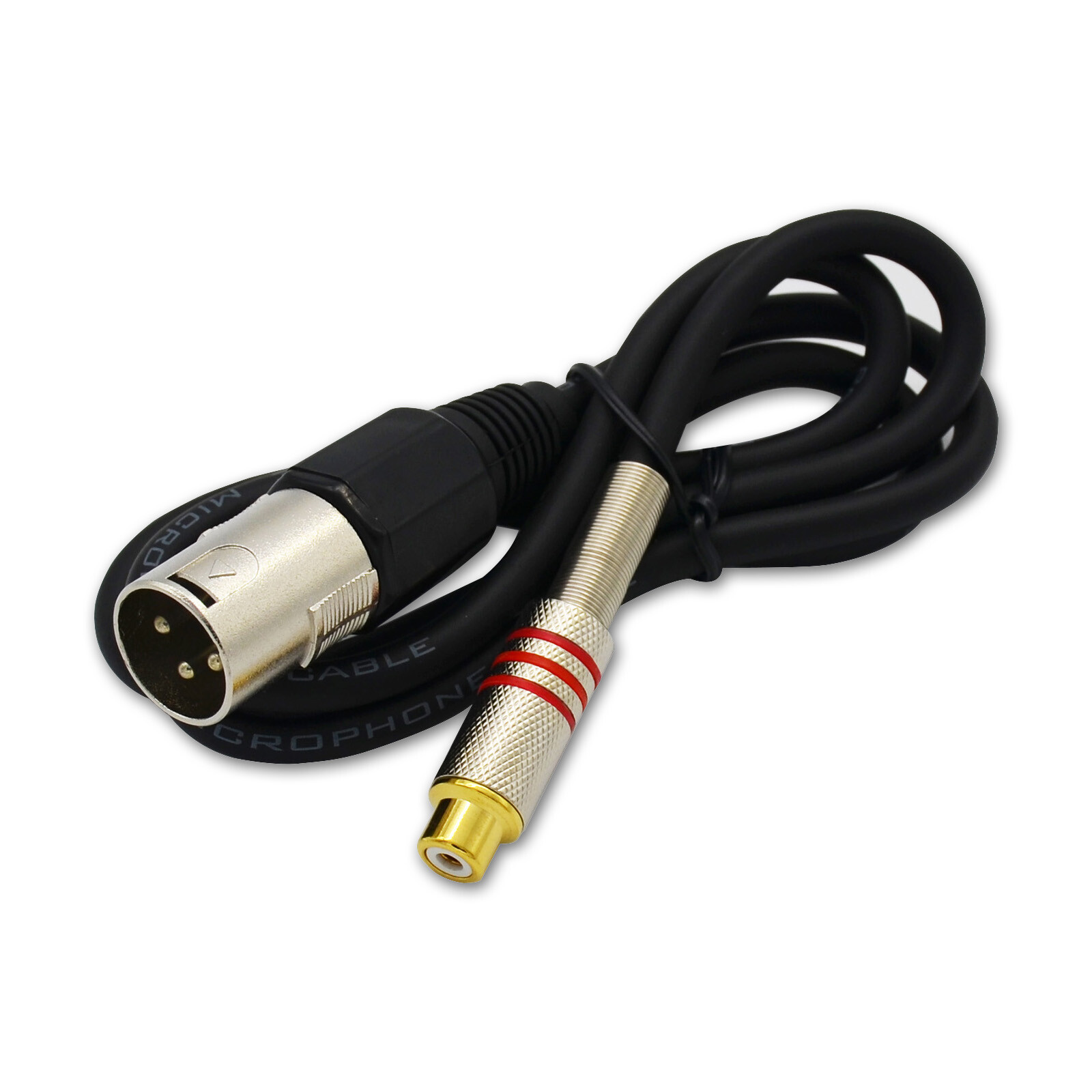 Microphone cable 3 Pin xlr male to to RCA female xlr cables-image