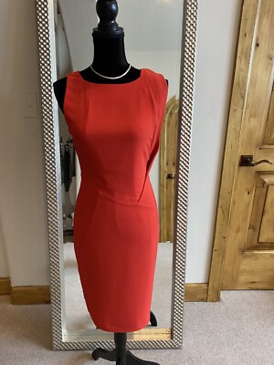 antonio berardi red dress Antonio Berardi New Bateau Neckline Red Knee Length Dress US 6, IT 42